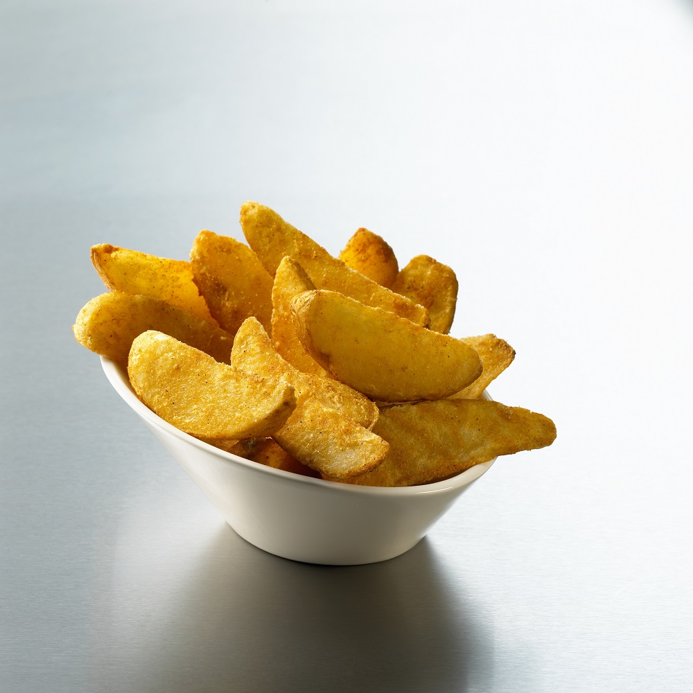 EDGELL SPICY BATTERED WEDGES (BOWL)